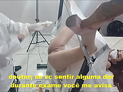 Medico no exame da paciente fudeu com buceta dela!