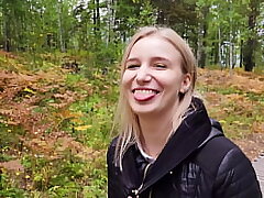 Ambling with my stepsister in the woods park. Fuck-a-thon blog, Live video. - POV