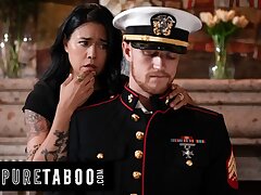 PURE TABOO Lonely Widow Dana Vespoli Wants Sonnie To Wear Gone Spouse Military Uniform & Penetrate Her