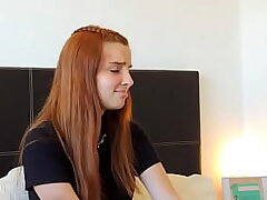 Shy young Argentine girl is convinced at casting to film a porn scene