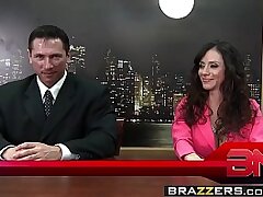 Brazzers - Large Tits at Work - Pulverize The News scene starring Ariella Ferrera, Nikki Sexx and John Str