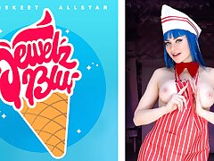 Blue-Haired Jewelz Blu Moans For Ice Cream Ejaculation - TeamSkeet All Starlets