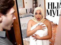 Nervous Hijab Wifey Is Worried About Being Alone With Another Dude