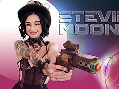 Exxxtra Small - Super-naughty Guy Inserts His Huge Dick In Steampunk Stunner Stevie Moon's Little Fuckbox