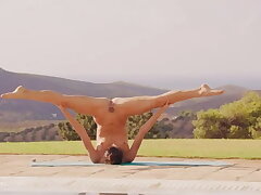 Absolutely Amazing Doll Alissa Foxy Doing Yoga Outdoors