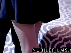 NubileFilms - Ariana Marie Masturbates Jism From Rigid Cock