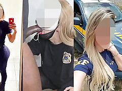 Hot police officer leaked online providing her ass