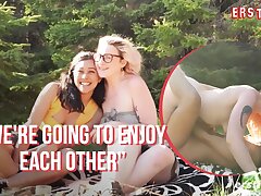 Ersties - Hanna & Jin Take Things Outdoors For a Hot Lesbian Fuck-fest Sesh