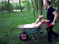 Bad marionette deserves penalty shoveled with cock in her facehole pleads mercy