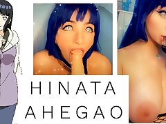 Hinata Ahegao Suck off - Hot Costume play Chick Big boobs - Novinha Costume play NARUTO