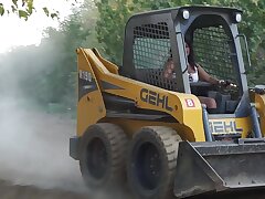 Killer Indian Female Driving Bobcat - Maya