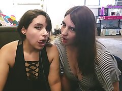 Her husband CAUGHT us, I guess we'll have to suck HIS cock to make up for it!! Ft. Paige Steele - Clip 2