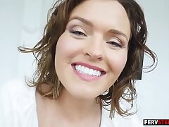 Bizarre obese Cougar stepmom taste a stepsons big jizz-shotgun