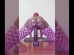 Brittney jones rail and pouch all over dildo