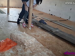 wifey pays with sex with a builder