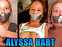 Little Red-haired Alyssa Hart Duct Tape Gagged In Trio Hot Gag Fetish Videos