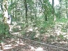 youthfull girl fucked by old guy in the forest