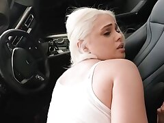 Super-sexy Platinum-blonde With Big Bootie Jeyla Spice Plays With JMac's Sausage While She Drives - Reality Kings