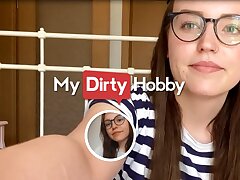 Leni_Lizz Leisurely Gets Used To Being Fully Naked In Front Of The Camera By Herself - MyDirtyHobby