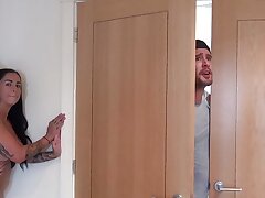 UK family taboo! She lost a bet, now she gets fucked by her stepbrother!