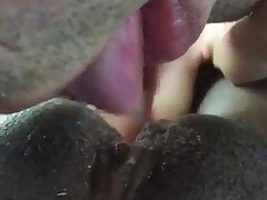 Eating dark-hued 18yo puss