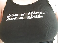 Teenage with inborn giant boobs taking her clothes off leisurely