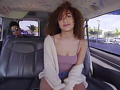 BANGBROS - 18yo Teenager Mariah Banks Looking Supah Cute, Riding Fuck-stick Like Champion In A Dank Van