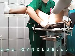 Orgasm approach on obgyn chair