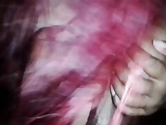 She jacks me with her tits and makes me spunk
