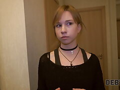 Debt4k. Ultra-cute red-haired Alice Klay should suck and ride stiffy