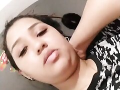 College-aged yr aged brown-haired big saggy globes from New York Connected States fucking her stepbrother's big dick