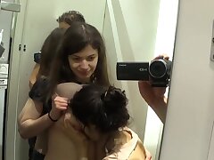 PUBLIC Threeway Fuck-a-thon AT THE MALL... BUSTED!!