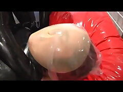 Spandex bondage breathplay