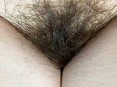 extreme close up on my hairy cunny huge thicket 4k HD movie hairy fetish