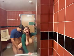 Risky Creampie in Whole Foods Public Bathroom Hailey Rose