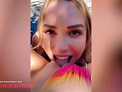 Mia Malkova Tutorial: Make her spunk only using your tongue this summer Ft. Angela Milky