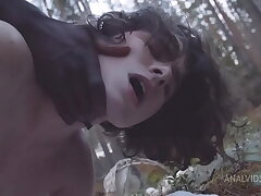 Darcy Dark in search of in the woods got her very first rectal Big black cock FLX010