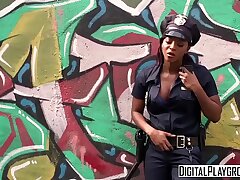 Homeless girl gets fucked by ebony cop - DigitalPlayground