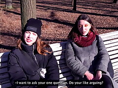 Try it! Street Bet With Stranger Femmes - Public Agent - Point of view