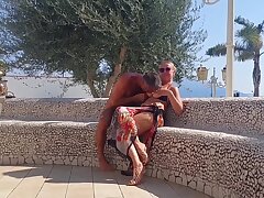 Selena's Outdoor Posing and Sex Games in Heels