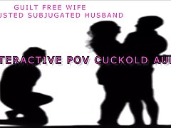 AUDIO ONLY - Guilt free-for-all wifey disgusted submissive hubby