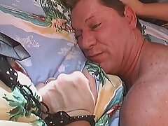 Insane sex games with stepdad! He pokes all of her cock-squeezing holes!