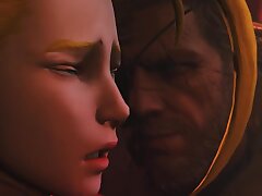 Metal Gear sex with youthful blonde